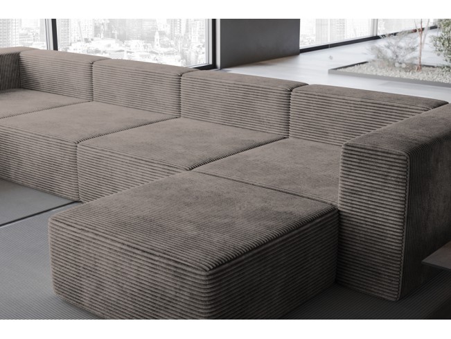 Narożnik modułowy Lenn XL Top sztruks 20 caffe latte