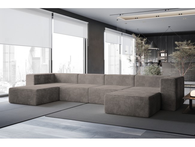 Narożnik modułowy Lenn XL Top sztruks 20 caffe latte