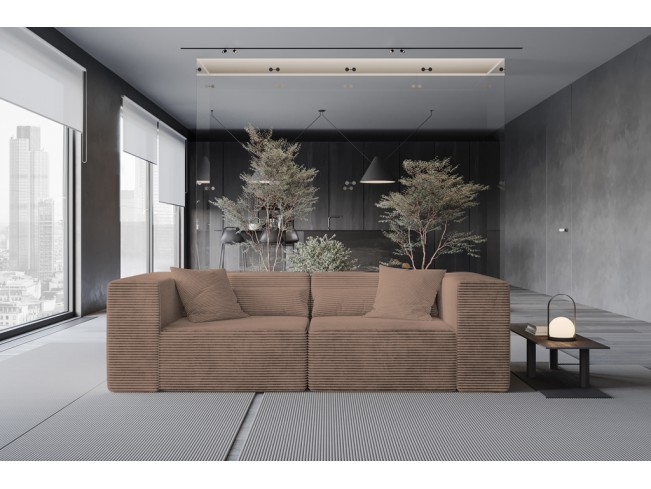 Sofa modułowa Lenn 2 Top sztruks 29 brązowy
