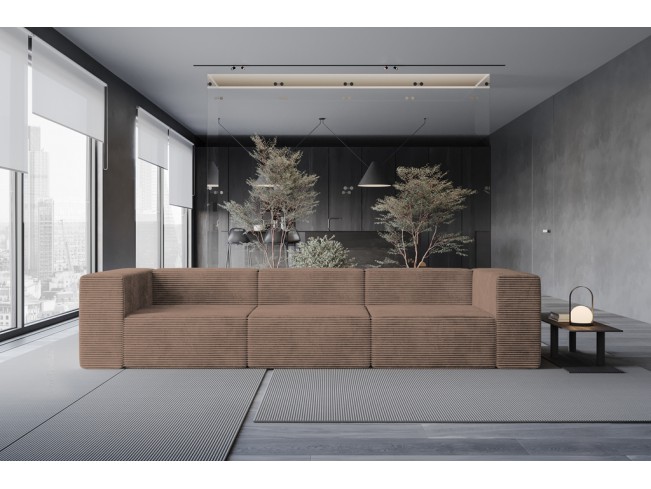 Sofa modułowa Lenn 3 Top sztruks 29 brązowy