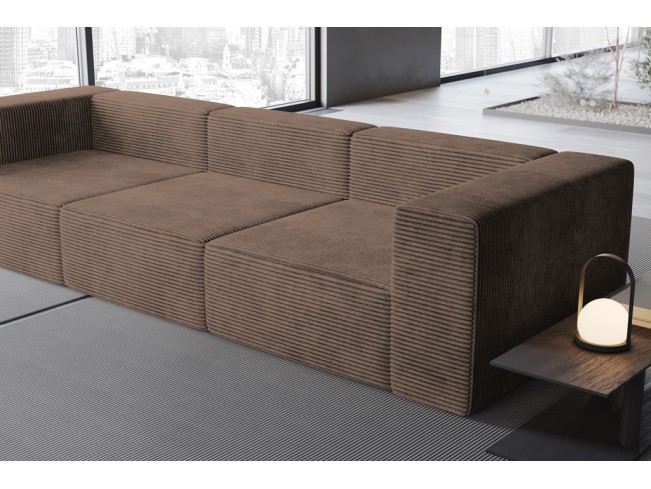 Sofa modułowa Lenn 3 Top sztruks 29 brązowy