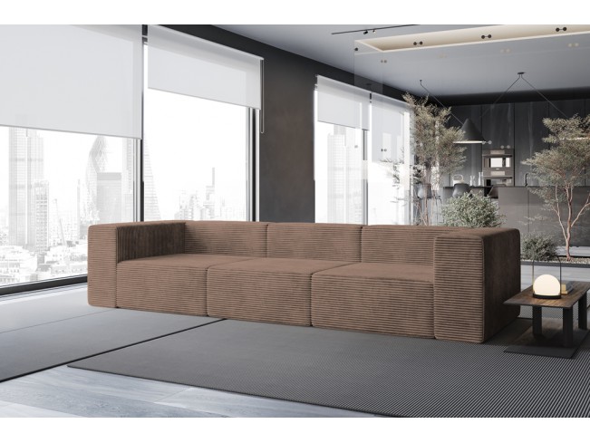 Sofa modułowa Lenn 3 Top sztruks 29 brązowy