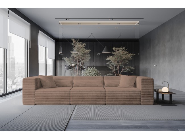 Sofa modułowa Lenn 3 Top sztruks 29 brązowy