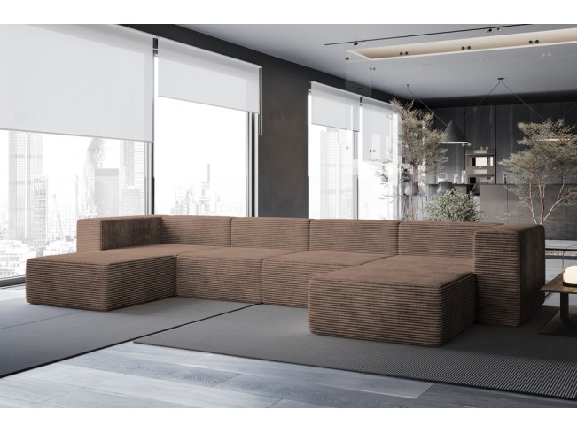 Narożnik modułowy Lenn XL Top sztruks 29 brązowy