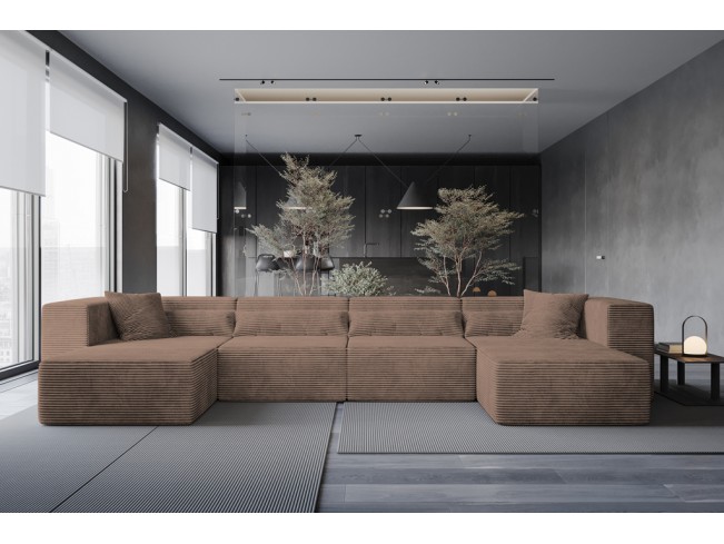 Narożnik modułowy Lenn XL Top sztruks 29 brązowy