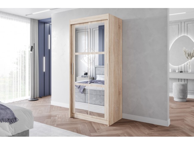 Szafa przesuwna Leso 2 sonoma 100 cm