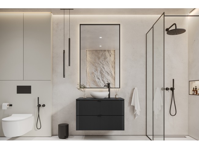 Szafka łazienkowa Daki czarna perła wisząca 80 cm