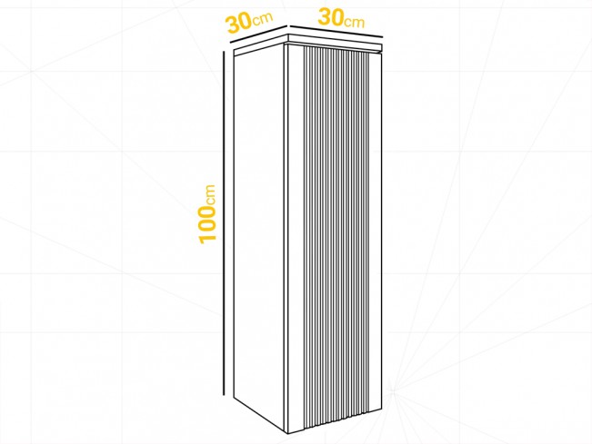 Słupek wiszący Daki czarna perła 100 cm