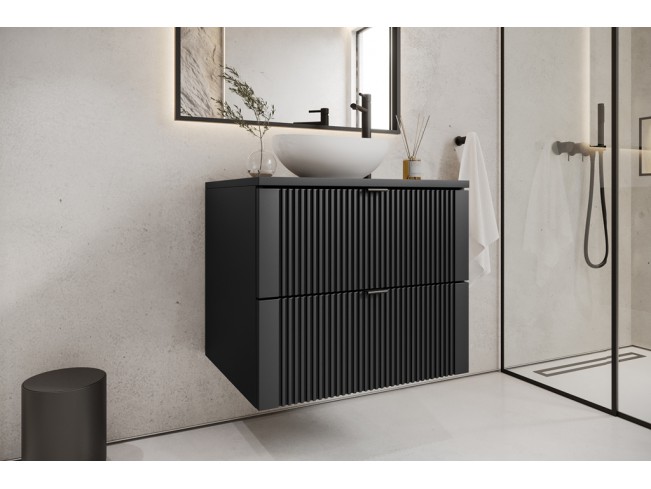Łazienka Daki 60 1 czarna perła zestaw mebli wiszących