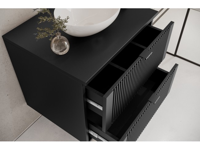 Łazienka Daki 60 1 czarna perła zestaw mebli wiszących