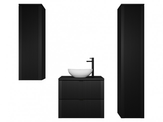 Łazienka Daki 60 3 czarna perła zestaw mebli wiszących
