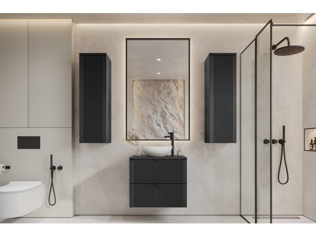 Łazienka Daki 60 4 czarna perła zestaw mebli wiszących