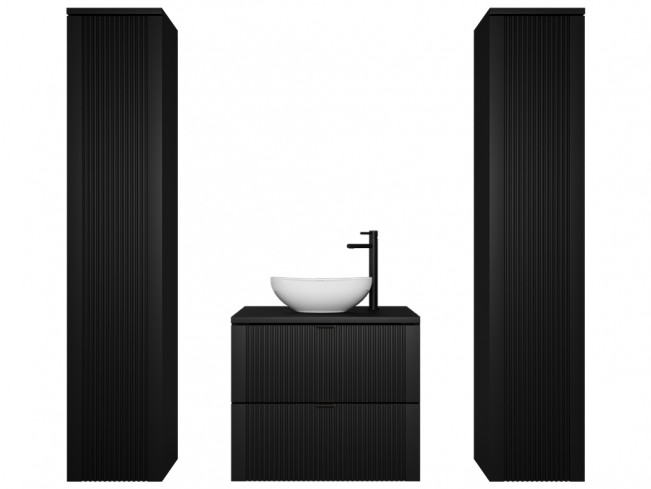 Łazienka Daki 60 5 czarna perła zestaw mebli wiszących