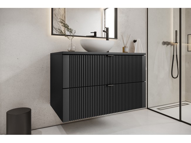 Łazienka Daki 80 3 czarna perła zestaw mebli wiszących