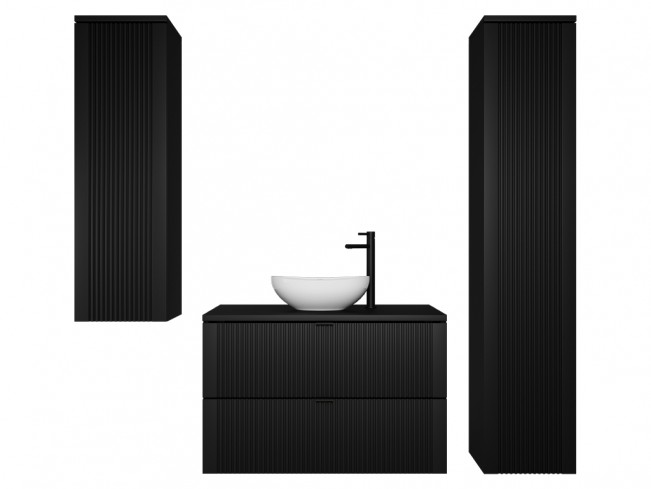 Łazienka Daki 80 3 czarna - widok ogólny