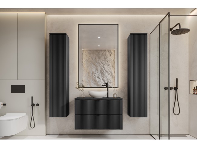 Łazienka Daki 80 5 czarna perła zestaw mebli wiszących