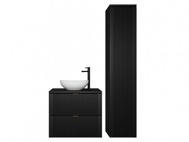 Łazienka Daki 60 2 czarna - widok ogólny