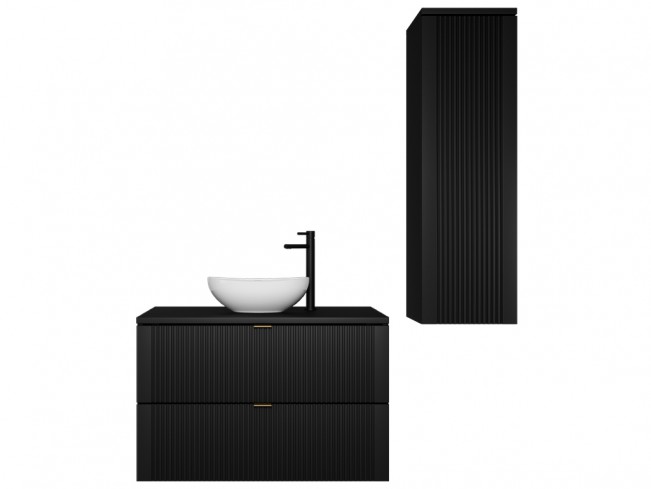 Łazienka Daki 80 1 czarna - widok ogólny