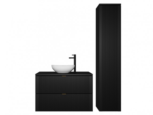 Łazienka Daki 80 2 czarna perła - widok ogólny