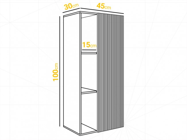 Łazienka Wota 1 czarny mat/dąb wotan zestaw mebli wiszących