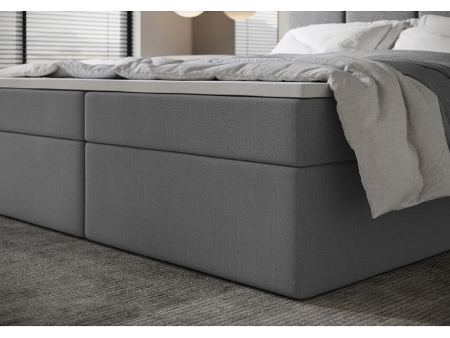 Łóżko kontynentalne Fado 1 180 Sawana 21 jasny szary