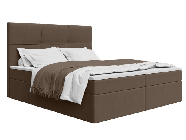 Łóżko kontynentalne Fado 1 180 Sawana 25 ciepły brąz - widok ogólny