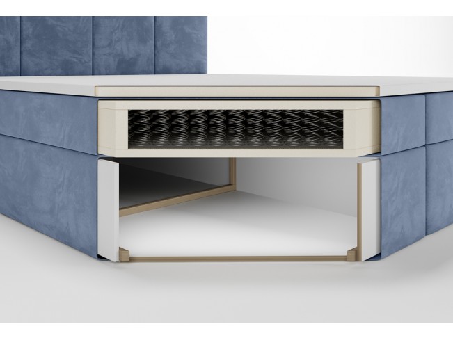 Łóżko kontynentalne Fado 1 140 Monolith 70 błękitny