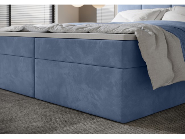 Łóżko kontynentalne Fado 1 180 Monolith 70 błękitny