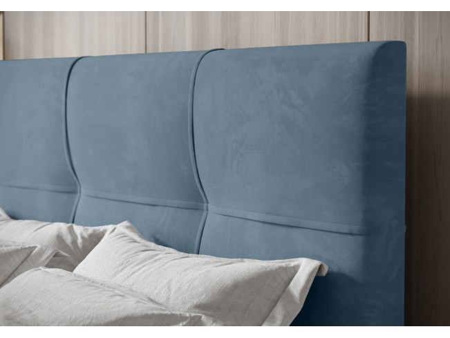 Łóżko kontynentalne Fado 1 160 Monolith 72 szary niebieski