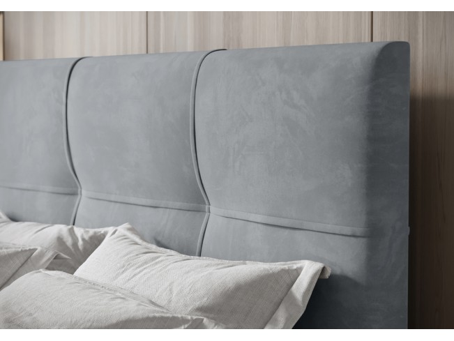 Łóżko kontynentalne Fado 1 160 Monolith 84 jasny szary