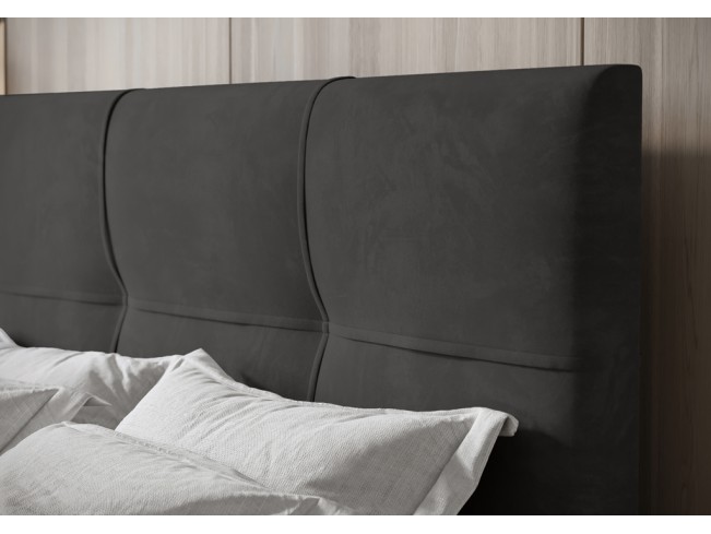 Łóżko kontynentalne Fado 1 160 Monolith 92 popielaty