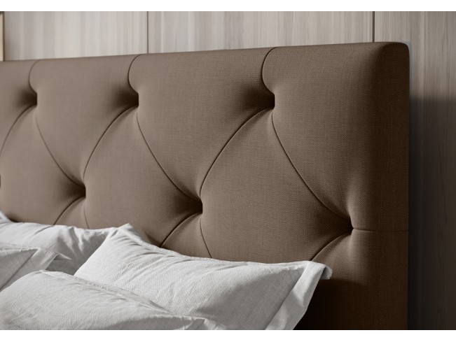 Łóżko kontynentalne Fado 2 140 Sawana 25 ciepły brąz