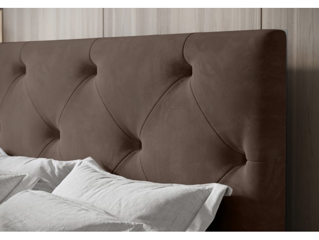 Łóżko kontynentalne Fado 2 140 Monolith 15 mleczna czekolada