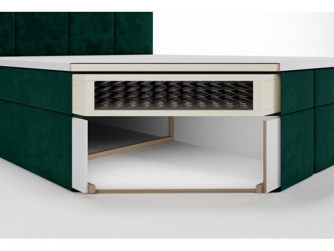 Łóżko kontynentalne Fado 2 180 Monolith 37 zielony