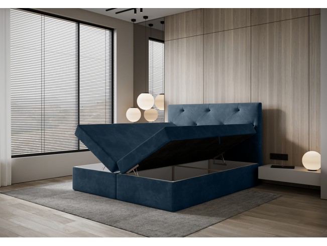 Łóżko kontynentalne Fado 2 180 Monolith 76 lazurowy