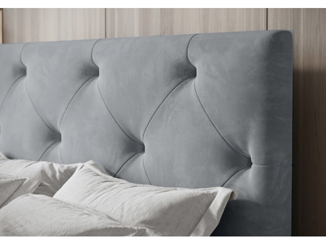 Łóżko kontynentalne Fado 2 140 Monolith 84 jasny szary