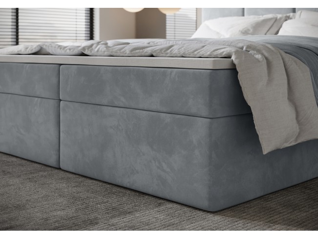 Łóżko kontynentalne Fado 2 180 Monolith 84 jasny szary