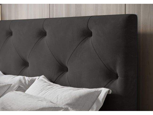 Łóżko kontynentalne Fado 2 180 Monolith 92 popielaty