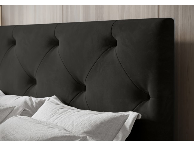 Łóżko kontynentalne Fado 2 160 Monolith 95 ciemny szary