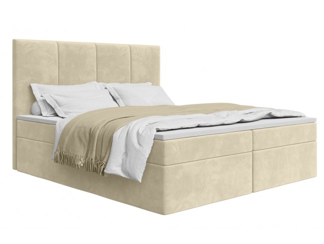 Łóżko kontynentalne Fado 3 140 Monolith 02 ecru - widok ogólny