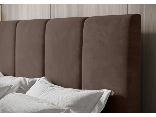 Łóżko kontynentalne Fado 3 180 Monolith 15 mleczna czekolada