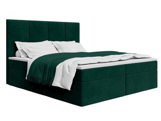 Łóżko kontynentalne Fado 3 140 Monolith 37 zielony - widok ogólny
