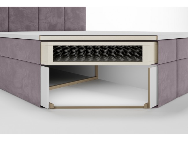 Łóżko kontynentalne Fado 3 160 Monolith 62 wrzosowy