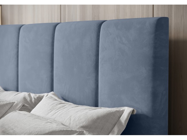 Łóżko kontynentalne Fado 3 140 Monolith 70 błękitny