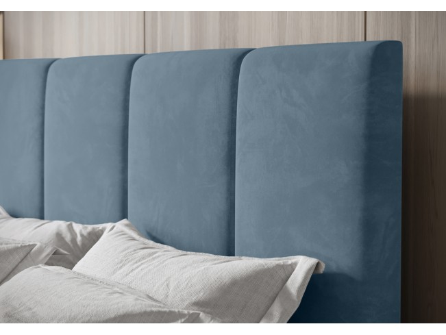 Łóżko kontynentalne Fado 3 180 Monolith 72 szary niebieski