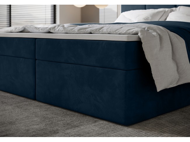 Łóżko kontynentalne Fado 3 180 Monolith 77 granatowy