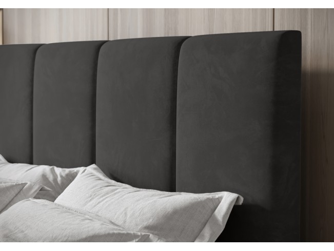 Łóżko kontynentalne Fado 3 160 Monolith 92 popielaty