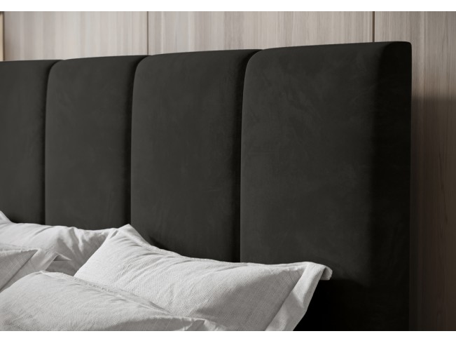 Łóżko kontynentalne Fado 3 180 Monolith 95 ciemny szary