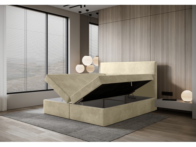 Łóżko kontynentalne Fado 4 160 Monolith 02 ecru