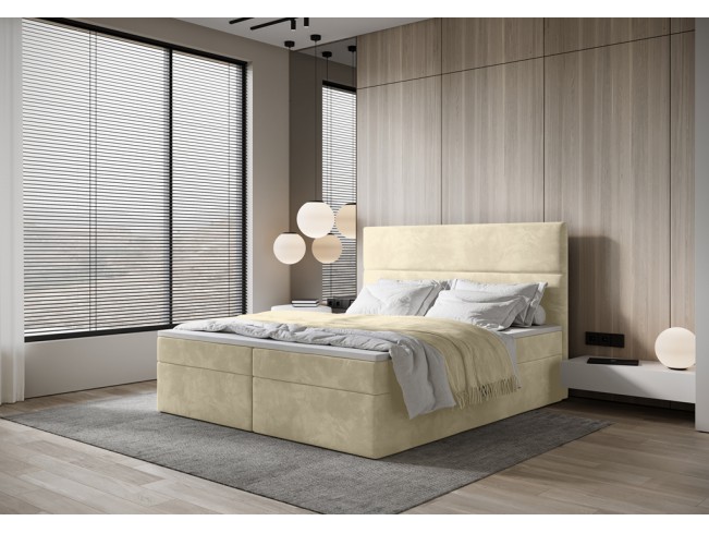 Łóżko kontynentalne Fado 4 180 Monolith 02 ecru